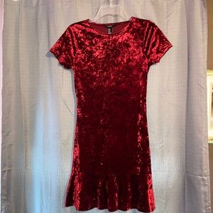 Velvet red dress